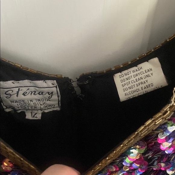 Stenay Sequin Embellished Multicolored Cocktail Dress - Picture 2 of 5